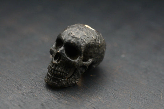 Rare Royal Creations Blackened Bronze Full Skull 100% Handmade Old World Wax 1/2