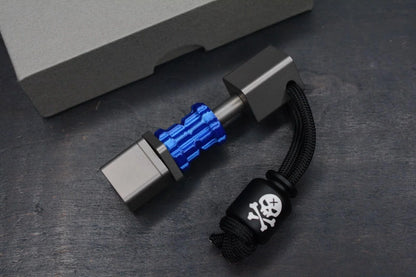 NEW Urban EDC Magic Meter Bead Caddy - Plain Ti w/ Poison Bead Re Salt & Peppa