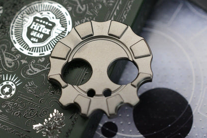 New HiTex x Playge Skall Bead Blasted Titanium Poker Chip