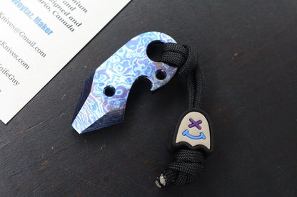 RARE JW Knife & Tool Timascus Pry Opener w/ B/W Wkrmn Ghost