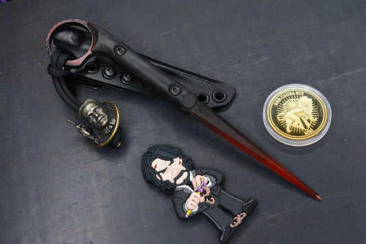 RARE Half Face BladeS JOHN WICK LTD ED Cardiac Spike Black/Blood Re Microtech