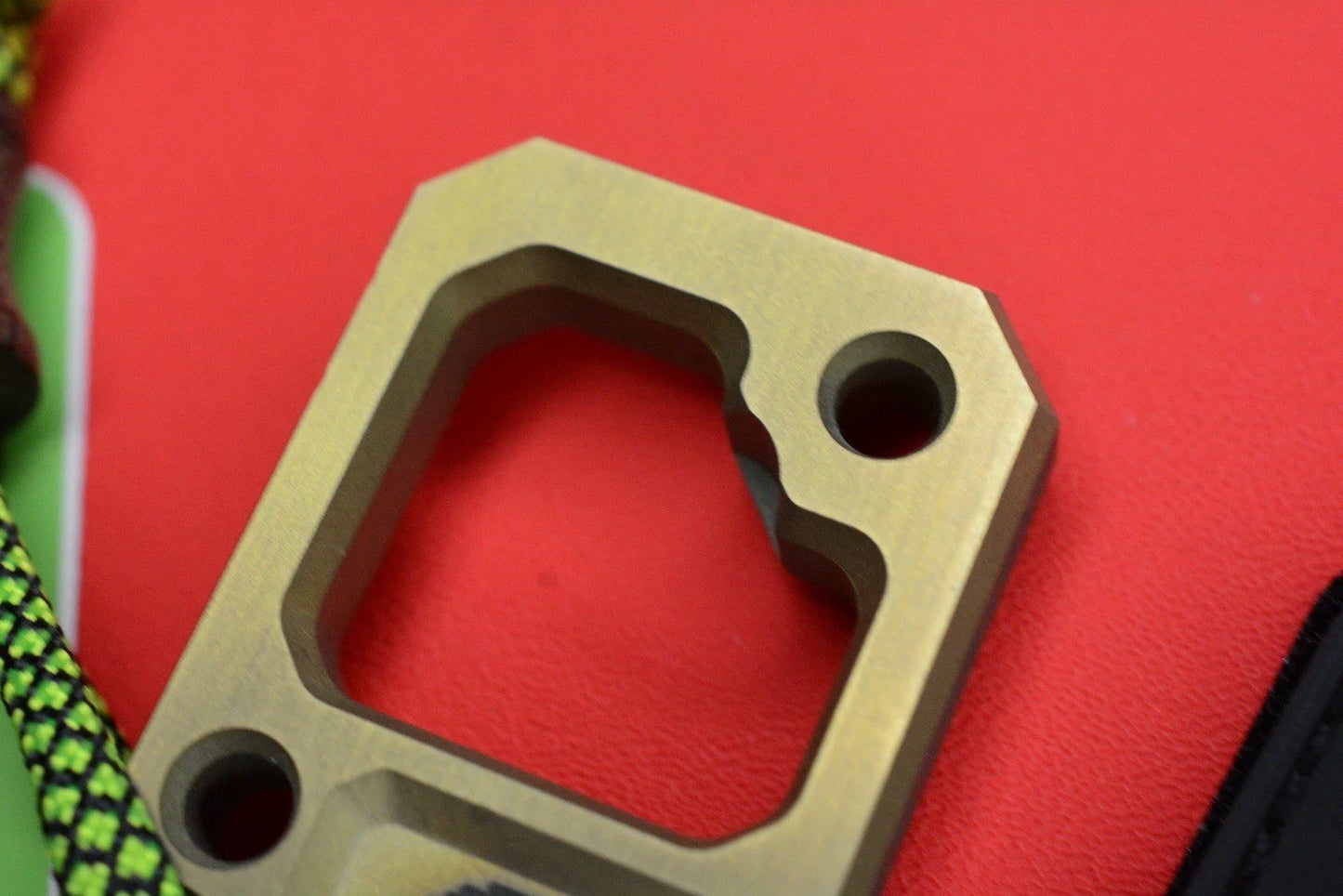 RARE+ MAT B0T EDC x RICK B0T B-Bot Brass B/O w/ Patch Z&C Micarta Bead Re Playge