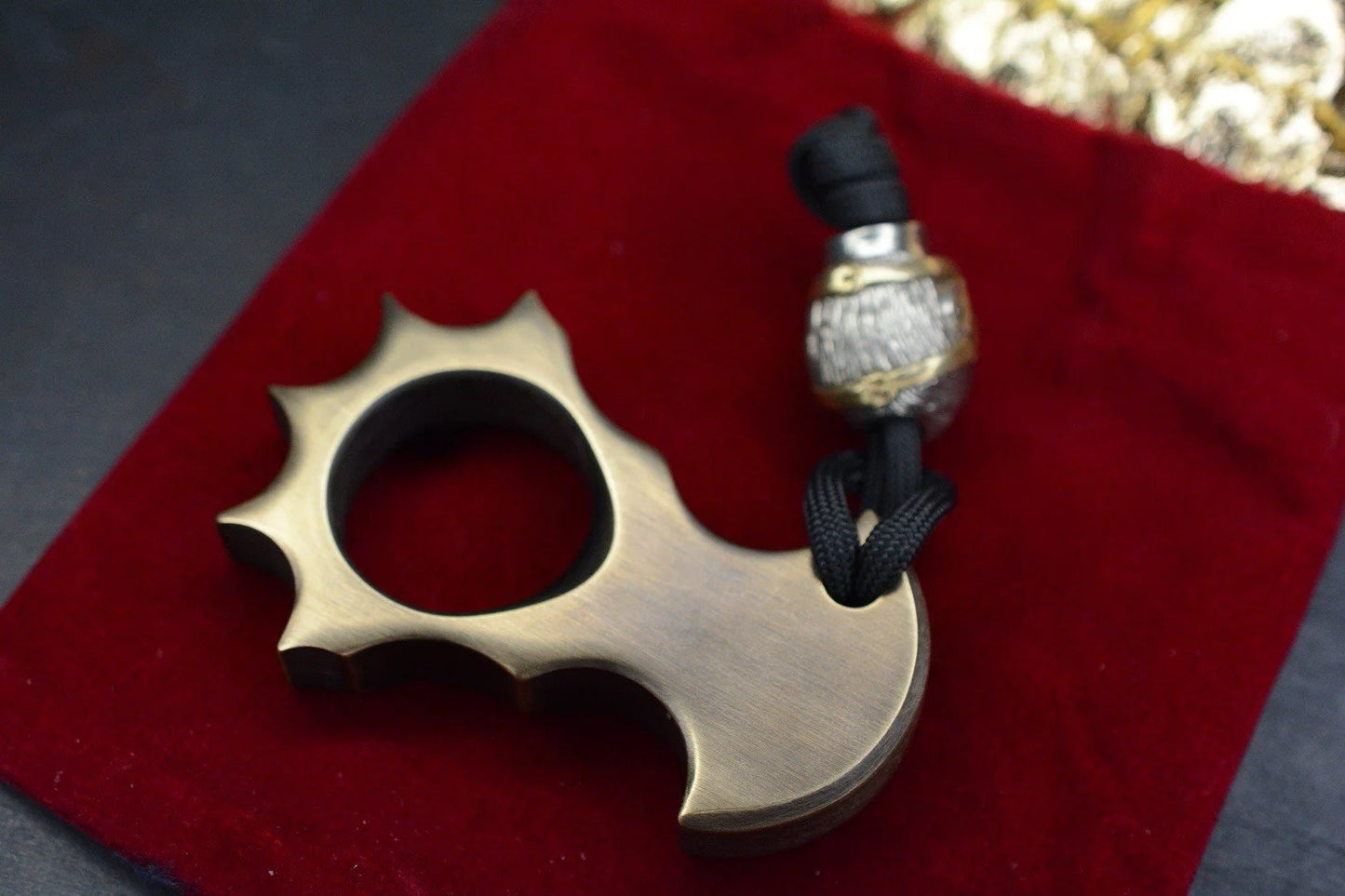 NEW GILLY Customs 5-Point Brass Paper Weight w/ Hannibal Lecter Bead Re JRW KOCH