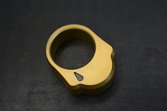 NEW Delcious Fist “Ghost” Scotch Brite Brass Paperweight Pocket Art