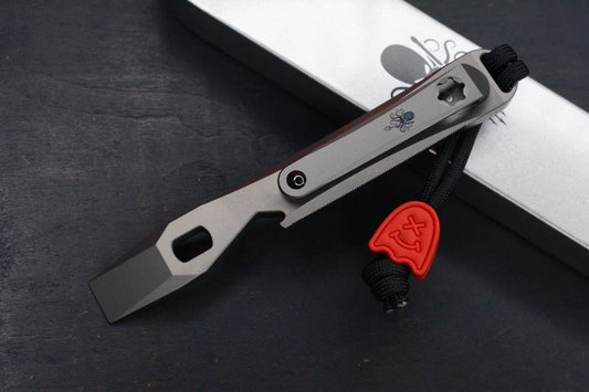 NEW PROMETHEUS DESIGN WERX SPD KRAKEN TI PRY BAR W/ RED WKRMN GHOST