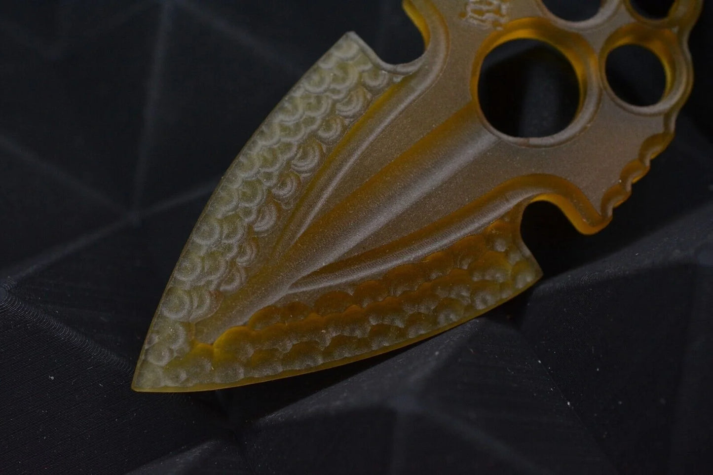 NEW Koch Tools Artifakt Arrowhead Pry Bar In Ultem w/ Skull Bead