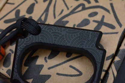 NEW OEGEDC x Urban EDC Wide Mouth Keystone Black w/ Seigahai Pattern & OEG Bead