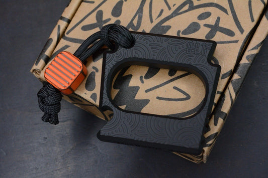 NEW OEGEDC x Urban EDC Wide Mouth Keystone Black w/ Seigahai Pattern & OEG Bead