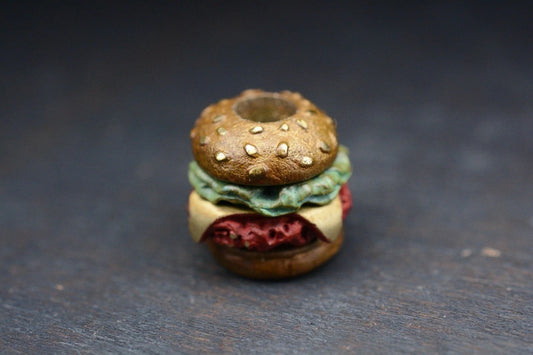 NEW Custom 4-Piece Ti Hamburger Beads 2x Buns, Lettuce & Burger Re JRW NGMCo