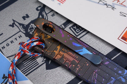 NEW Lynch NW Dark Fade Splatter CS Frag Pattern w/ Custom $45 Timascus Bead