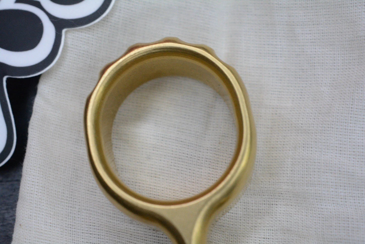 RARE Delicious Fist Brass Drop Anchor Brass Bottle Opener w/ White Molar Bead