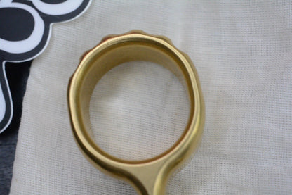 RARE Delicious Fist Brass Drop Anchor Brass Bottle Opener w/ White Molar Bead