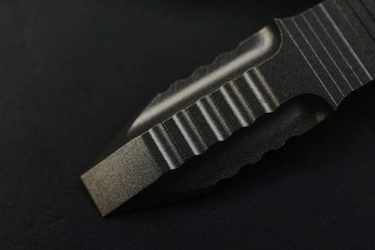 NEW Triple Aught x Efros Engraved Topo Pry Bar w/ CKF Bead & Leather Sheath