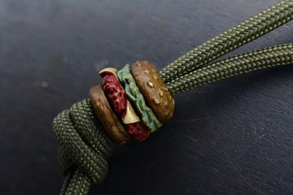 NEW Custom 4-Piece Ti Hamburger Beads 2x Buns, Lettuce & Burger Re JRW NGMCo