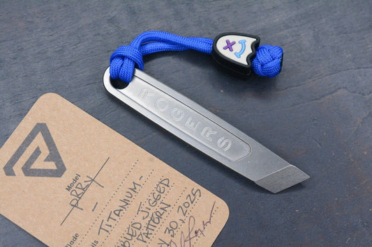 RARE Richard Rogers Custom pRRy Kiridashi Ti Pry w/ Wkrmn Bead/COA Re Playge JRW