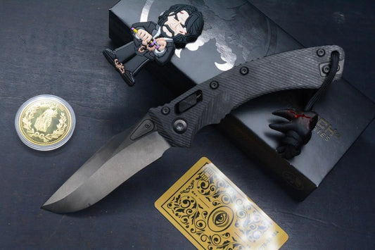 NEW Microtech Amphibian Ram Lok CF DLC Grenade w/ DF Molar Bead & Wick Pack
