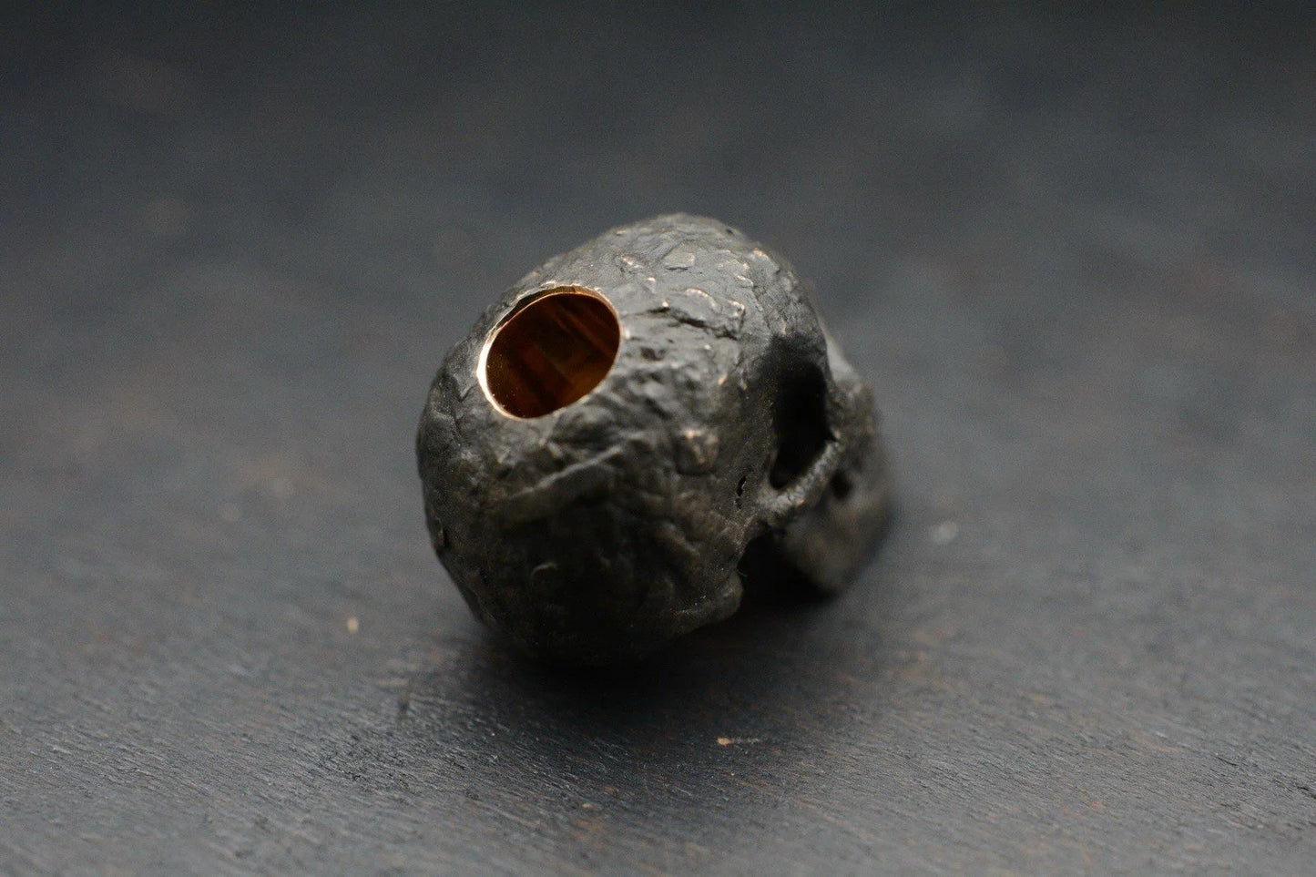 Rare Royal Creations Blackened Bronze Full Skull 100% Handmade Old World Wax 1/2