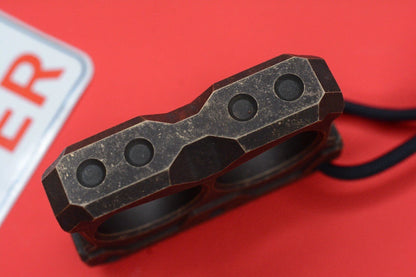 NEW Mat B0t EDC ByCyclops Patina Brass BO w/Patch & OEGEDC Bead Re JRW Playge