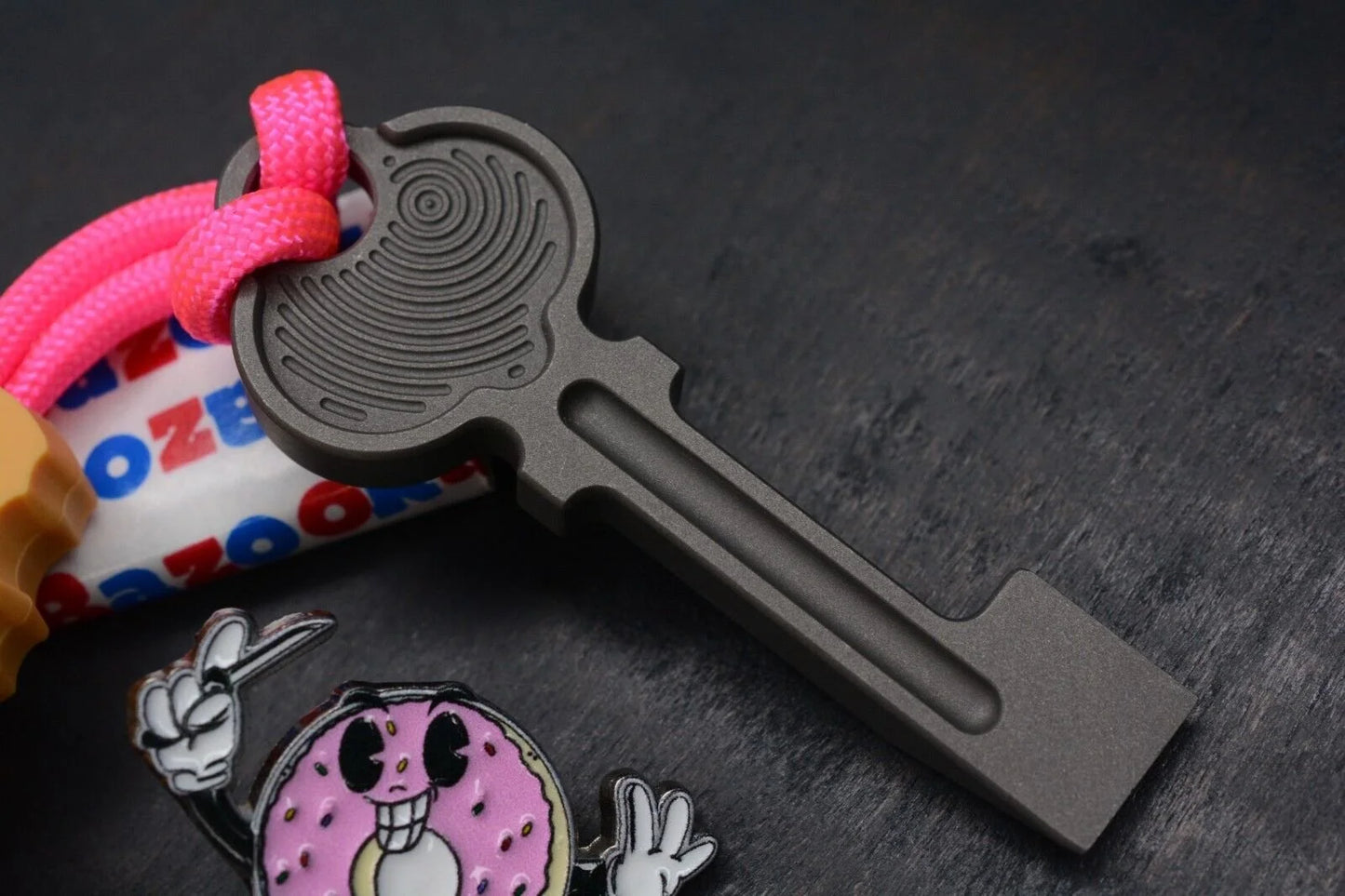 “Rare” Nice Guy Machine Company Fn+f Key Ti Pry Bar w/ Dessert Warrior Package