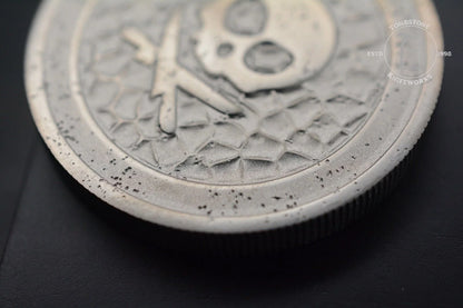 NEW Pete’s Pirate Life Fly The Flag V3 Ti Coin Full Custom w/ Wood Case