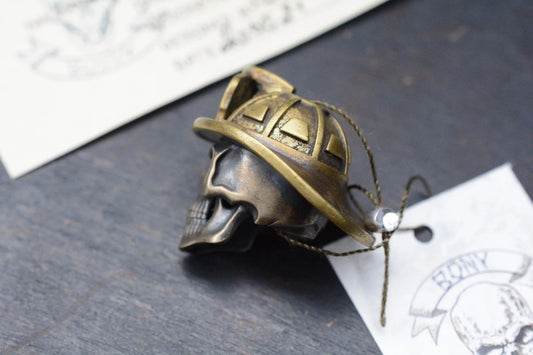 NEW Bony Buddy Fire Fighter 2 Full Bronze Skull Custom