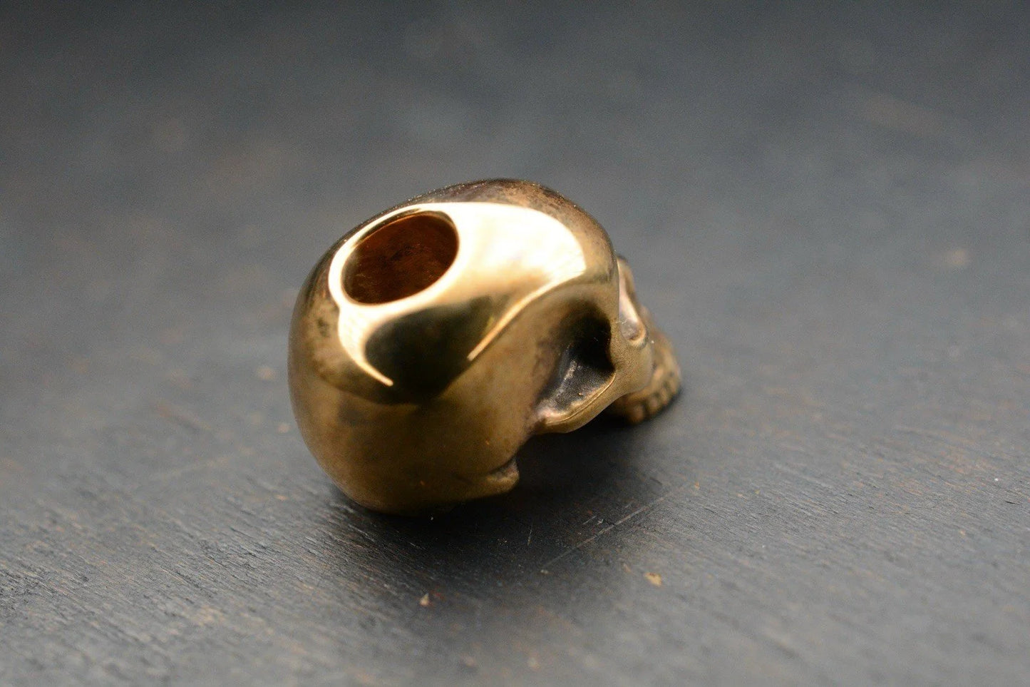 Rare Royal Creations Finest Smooth Full Skull Brass 100% Handmade 1/2”