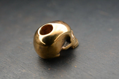 Rare Royal Creations Finest Smooth Full Skull Brass 100% Handmade 1/2”