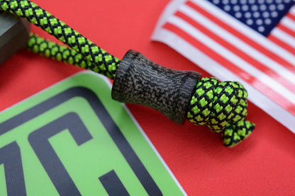 RARE+ MAT B0T EDC x RICK B0T B-Bot Brass B/O w/ Patch Z&C Micarta Bead Re Playge