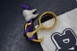 RARE Delicious Fist Brass Drop Anchor Brass Bottle Opener w/ White Molar Bead