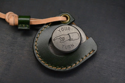NEW JRW Judge Seigahai Pattern Blackened w/ Green JRW Leather Sheath