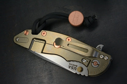 Rare/ New Hinderer Koa Wood Copper Hdwe Green / Gold Tow/ Copper JRW Curator