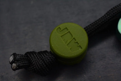 NEW Urban EDC Chaves Knives Ti Skeleton Pry Bar Ano-Green w/JRW Curator Bead