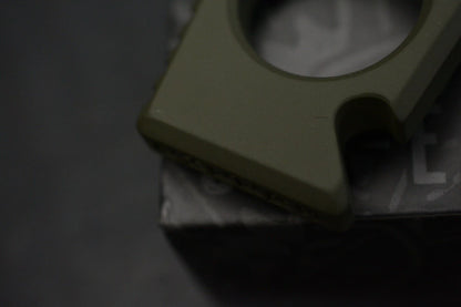 NEW OEGEDC Keystone V2 Bottle Opener OD GREEN w/ Custom Barbell Bead