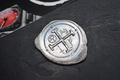RARE Serge Pachenko “Pieces Of Eight” Hand Pressed Custom Coin Solid .925 Silver