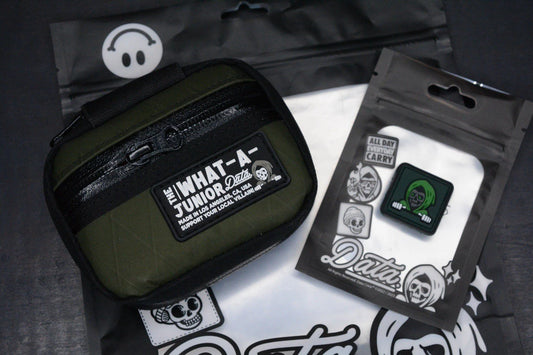 NEW Data Crew What-a-Junior VX Army Green Pouch w/ Reaper Ranger Eye Patch