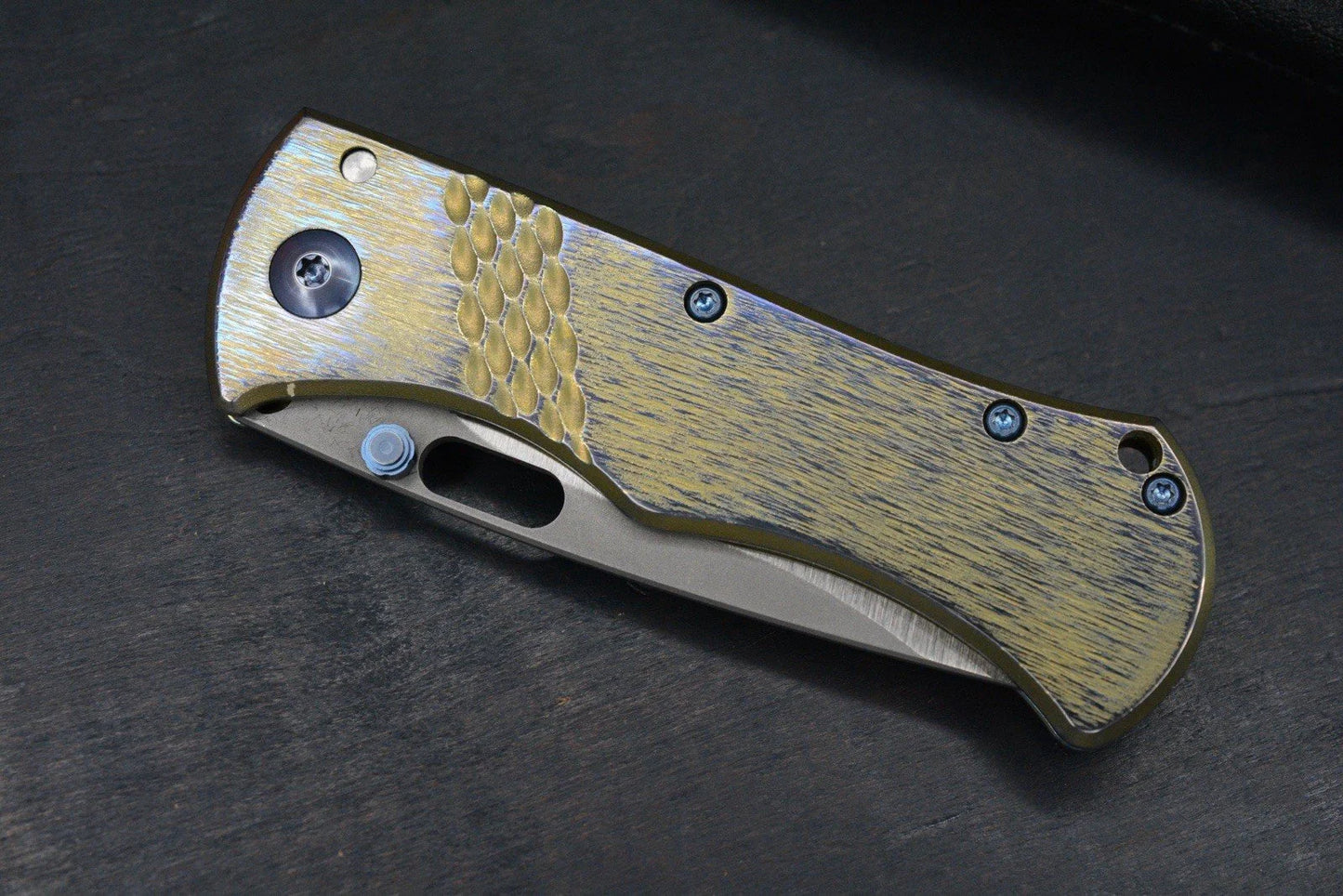 RARE John Gray Rostrum Recurve Magnacut Bark Finish Ano Ti Double Thumb Stud