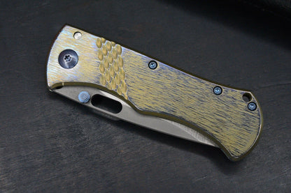 RARE John Gray Rostrum Recurve Magnacut Bark Finish Ano Ti Double Thumb Stud
