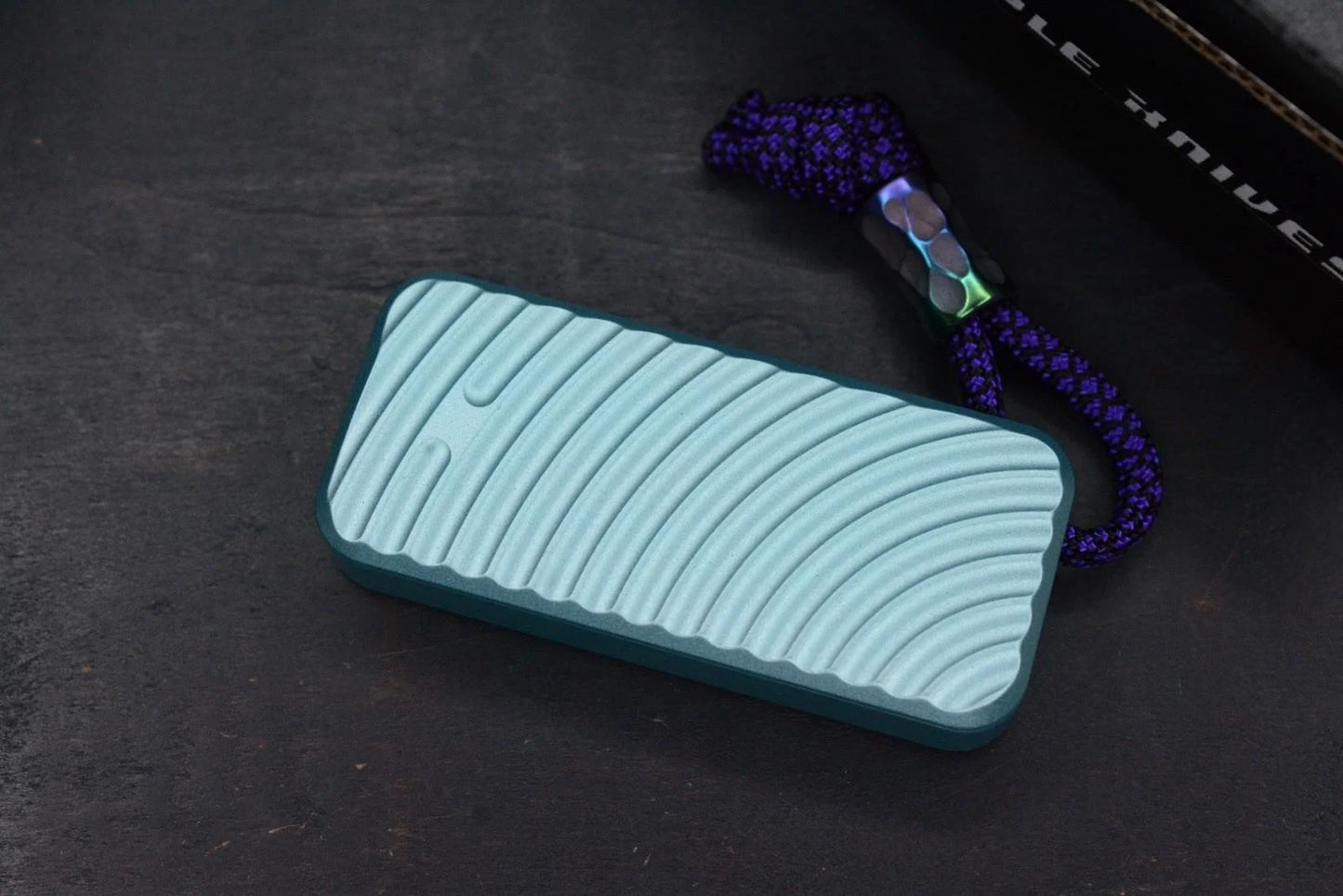 NEW RIVERY MFG x Cad Lab Zero Knife Teal Finish OG w/ Custom Bead