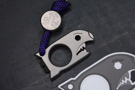 NEW Notorious EDC “Baby Bomb” SW GD5 Ti w/ TKW F**k Face Bead Re Microtech