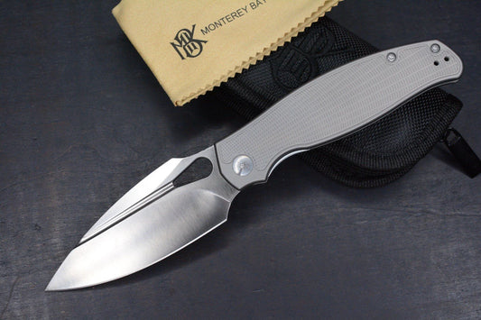 NEW Monterey Bay Knives Sabretooth Frag Pattern Ti Handle / S90V Blade