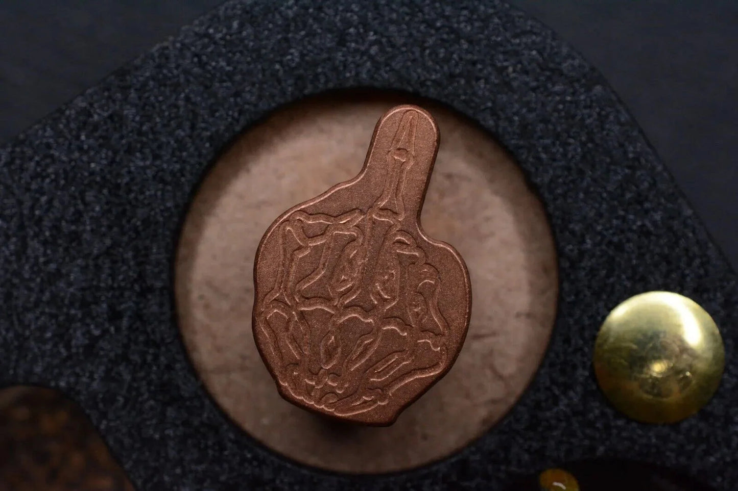 RARE “F.O. From The Grave” Copper Knife Bead Pairs w/ Koch Microtech NGMCo
