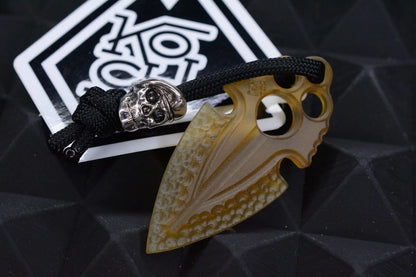 NEW Koch Tools Artifakt Arrowhead Pry Bar In Ultem w/ Skull Bead
