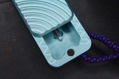 NEW RIVERY MFG x Cad Lab Zero Knife Teal Finish OG w/ Custom Bead