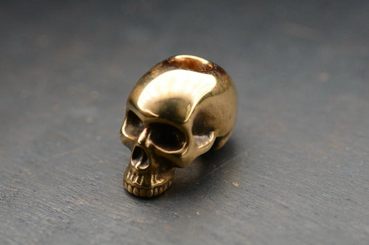 Rare Royal Creations Finest Smooth Full Skull Brass 100% Handmade 1/2”