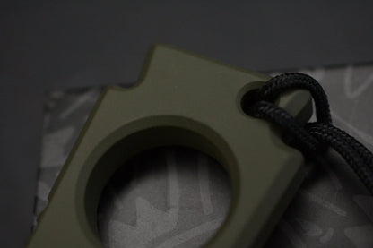 NEW OEGEDC Keystone V2 Bottle Opener OD GREEN w/ Custom Barbell Bead