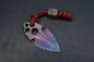RARE Koch Tool Company Purple Tattoo TITANIUM Artifakt w/ Custom Jimped Bead
