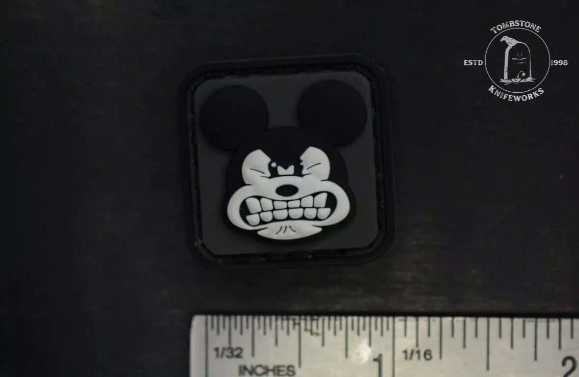 NEW Data Crew Mickey Mouse RE Patch 1” B/W Steamboat Willie