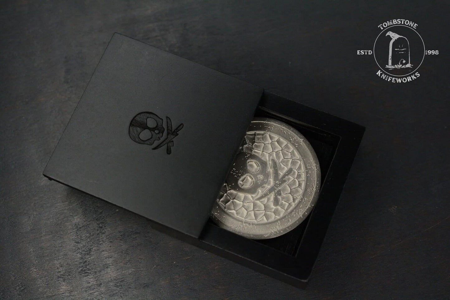 NEW Pete’s Pirate Life Fly The Flag V3 Ti Coin Full Custom w/ Wood Case