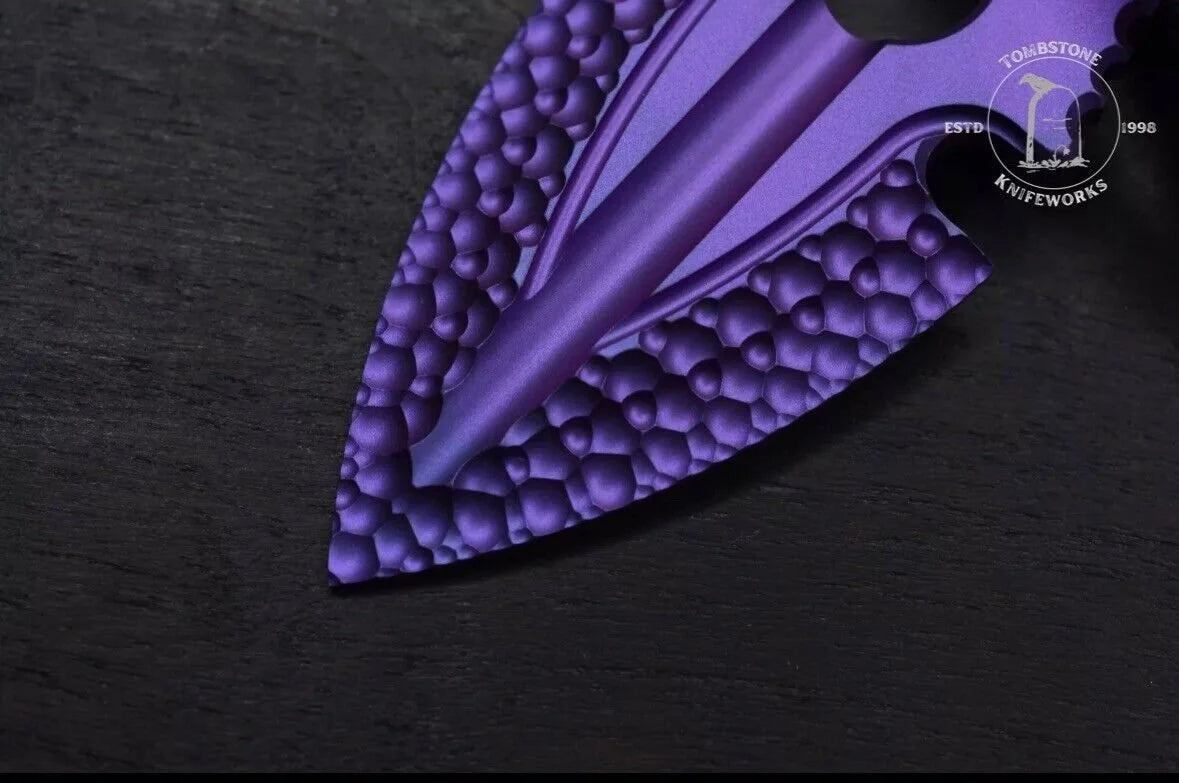 RARE Koch Tool Company Purple TITANIUM Artifakt w/ Custom Molar Bead USA MADE