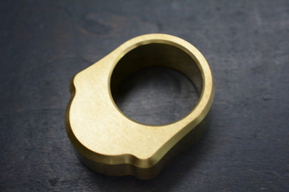 NEW Delicious Fist “Ghost” Scotch Brite Brass GITD Tear Drop Logo Paperweight